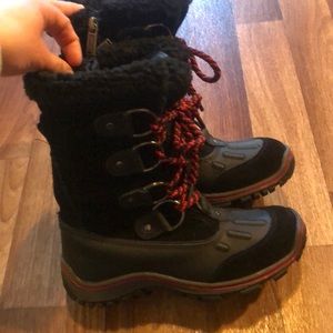 Pajar Black and Red waterproof winter boots